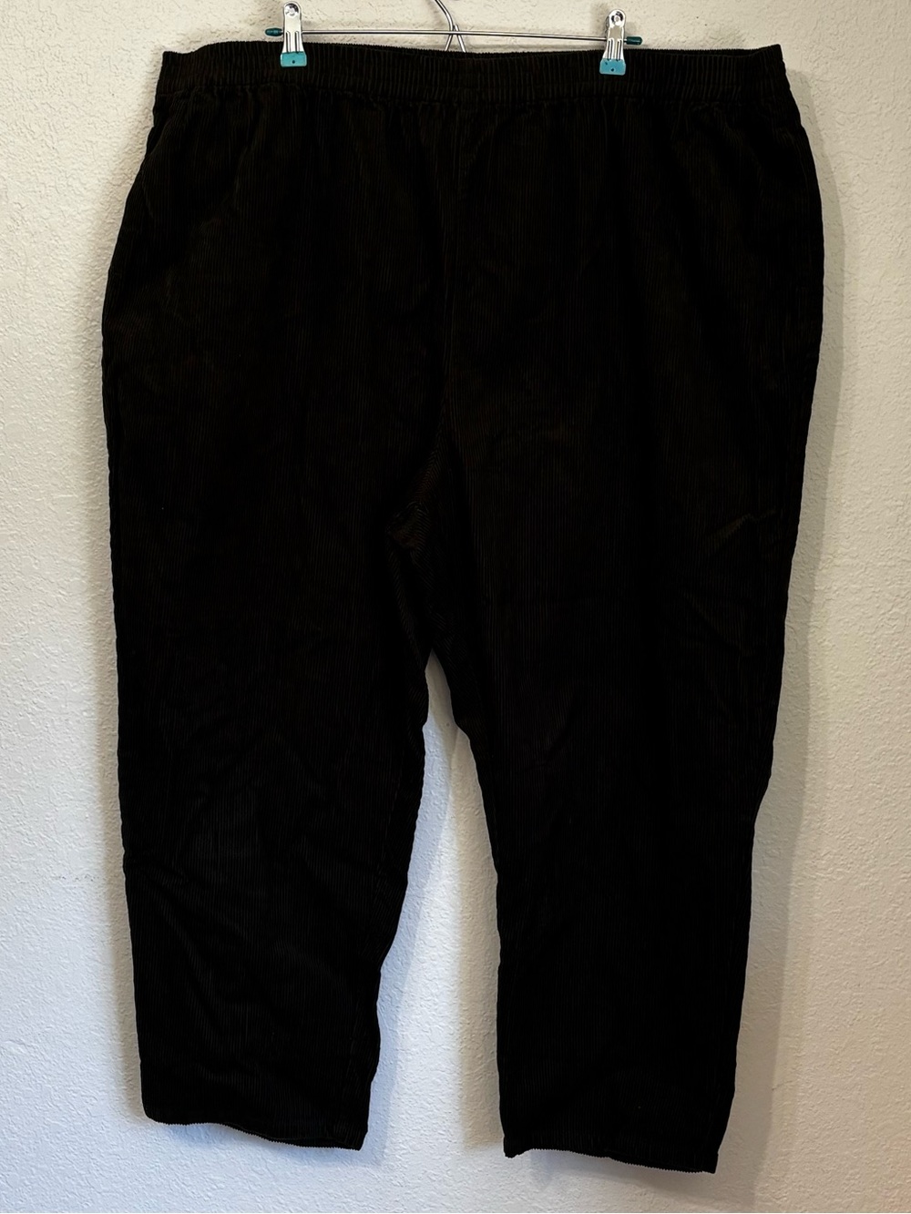Lucy & Yak Organic Cotton Billie Corduroy Pull On Pants 2XL Dark Olive